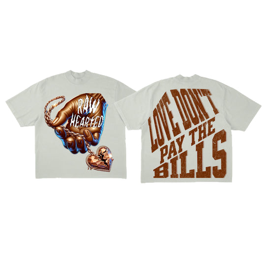 Money Over Love Tee - White